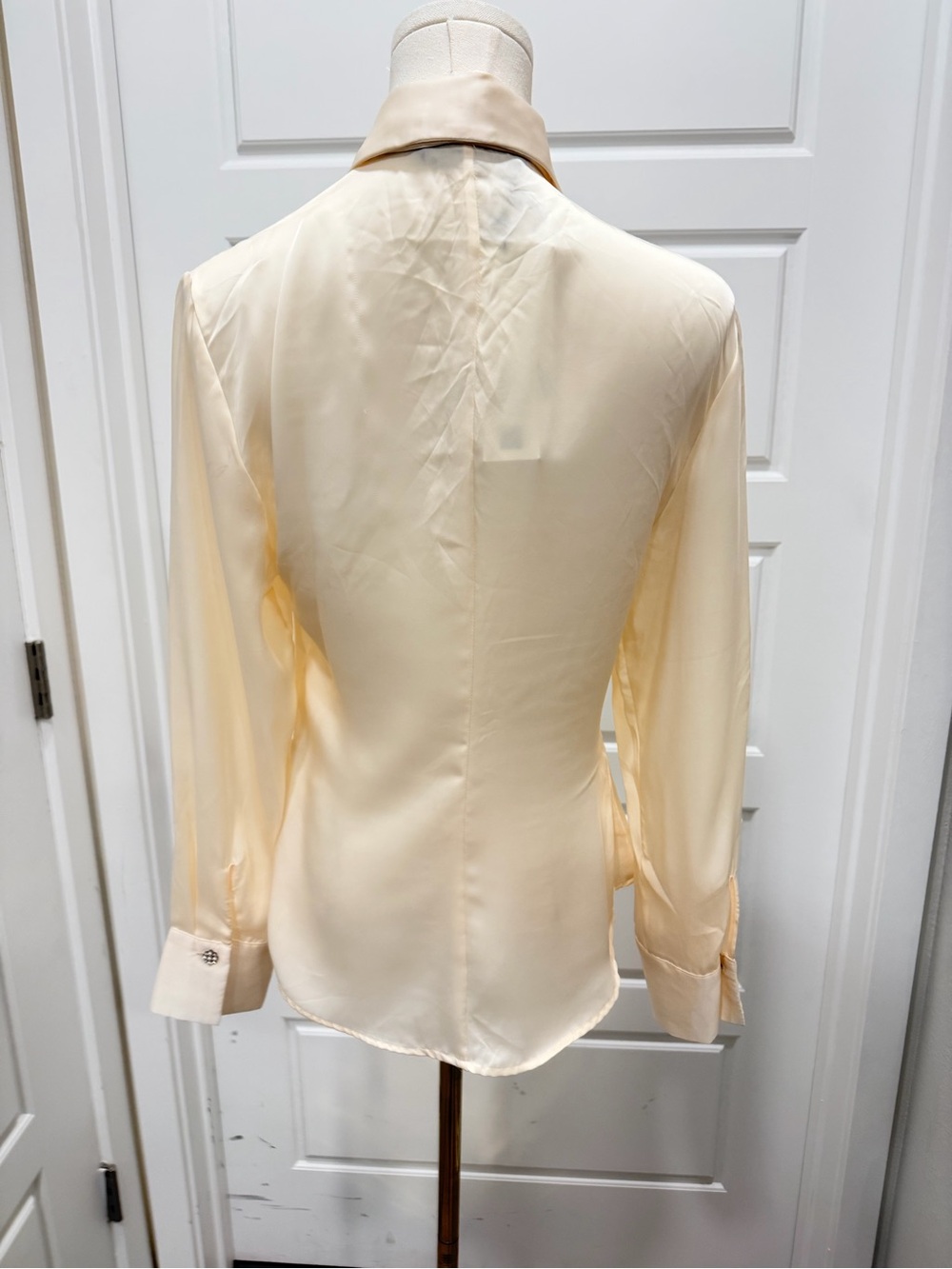 Zara Women's Cream Bow Tie Button-Down Blouse NWT - Picture 9 of 11